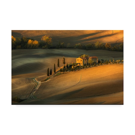 Clas Gustafson Efiap 'Tuscany Piensa Farm House' Canvas Art,16x24